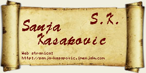 Sanja Kasapović vizit kartica